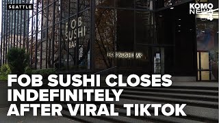 Sushi restaurant closes indefinitely after food safety concerns from TikTok influencer Keith Lee [upl. by Bender]