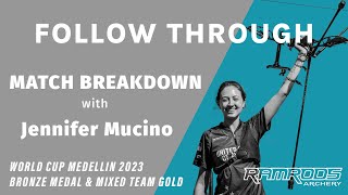 Olympian Jennifer Mucino breaksdown DOUBLE medal winning performance at Medellin Archery World Cup [upl. by Namad]