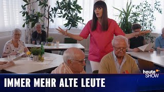 Larissa als Altenpflegerin – Kampf gegen den Fachkräftemangel Martina Hill  heuteshow [upl. by Klarrisa]