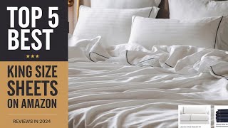 Top 5 Best Quality King Size Sheets On Amazon Reviews [upl. by Retrop]