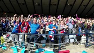 FANCAM  Inverness Caledonian Thistle Fans Celebrate the Winning Goal [upl. by Goles]