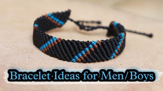 DIY Bracelet Ideas for Men  Boys  How To Make Bracelets  Thread Bracelet  Creationampyou [upl. by Ekud]