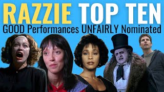 Top 10 Best Performances UNFAIRLY Nominated at the Razzies [upl. by Bettine]