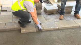 How to Install Belgard Pavers Step 8  How to Lay Interlocking Concrete Pavers [upl. by Mixie470]