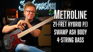 The SADOWSKY MetroLine 21Fret Hybrid PJ Bass  4String  Demo w Lars Lehmann [upl. by Aveer]