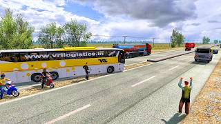 Ets2 131 Bus Mod  Vrl Bus Driving In Village  Bus Simulator Game Video [upl. by Stefanie]