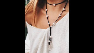 Coastal Crafts  La Jolla Lariat Necklace Tutorial [upl. by Nirehs218]