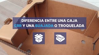 Diferencia entre una caja CRR Caja Regular Ranurada y una caja SUAJADA O TROQUELADA [upl. by Katherin708]