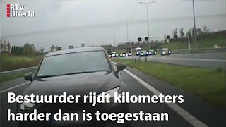 Met een snelheid van boven de 200 kilometer per uur rijden terwijl het regent  RTV Utrecht [upl. by Tybi]