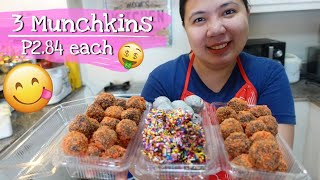 MUNCHKINS pang Negosyo 3 Flavors Munchkin Recipe with Costing [upl. by Randell325]