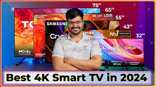 Best Smart TVs 2024 32quot to 75quot  Samsung LG Sony Mi  ₹8000 to ₹15 Lakh 📺📊✨quot [upl. by Rivera924]