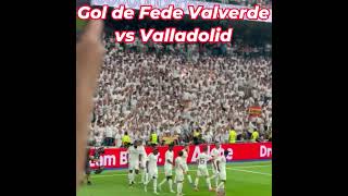 Valverdes goal today Real Madrid 10 Valladolid football soccerhighlights [upl. by Zehe]