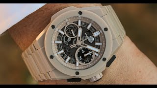 HUBLOT BIG BANG UNICO INTEGRATED BEIGE CERAMIC 42 Unboxing and Review [upl. by Caddaric]