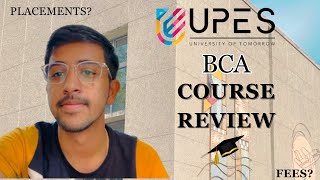 BCA Placements amp Fees  Full Course Review  UPES Dehradun [upl. by Shriver555]