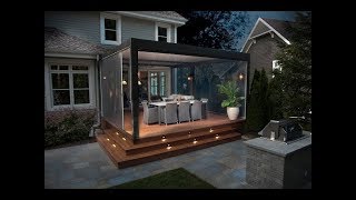 Outdoor Living  Louvered Pergola and Motorized Screens by Exosysteme [upl. by Eeslek]