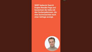 Hättest Du das gewusst Was bedeutet SERP [upl. by Schargel]