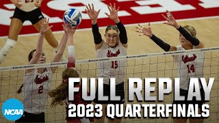 Nebraska vs Arkansas 2023 NCAA volleyball tournament quarterfinals  FULL REPLAY [upl. by Arbas]