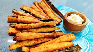 Courgette fries  Zucchini fries  Must try this crispy and crunchy fries [upl. by Elmira]