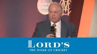 MCC Cowdrey Lecture 2012  Part 1  The Spirit of Cricket [upl. by Cordey]