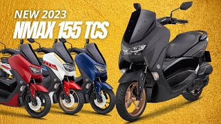 NEW 2023 Yamaha Nmax 155 TCS Colors Specs Features [upl. by Namrej530]