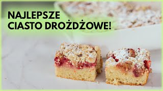 Klasyczne CIASTO DROŻDŻOWE z kruszonką i rabarbarem  Sugarlady [upl. by Htabmas]