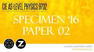 CIE AS Physics 9702  Y16 P02  Solved Past Paper [upl. by Reffinnej768]