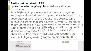 Korekta ZUS roczne rozliczenie składki na ubezpieczenie zdrowotne [upl. by Ecnarwal394]