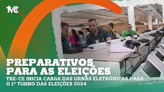 TRECE inicia carga das urnas eletrônicas para o 1º turno das Eleições 2024 [upl. by Firehs]