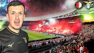 DE KUIP ERUPTS as Feyenoord WIN 31 vs Lazio [upl. by Esorrebma]