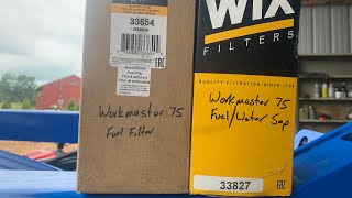 New Holland Workmaster 75 Change Fuel Filter amp Fuel  Water Separator [upl. by Meaghan]