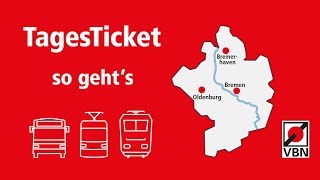 TagesTicket erklärt  So funktioniert das TagesTicket  VBN [upl. by Hali775]