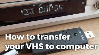 How to transfer your VHS to computer OBS Studio Easier CAP [upl. by Odysseus]