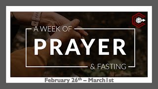 Prayer amp Fasting  Wednesday [upl. by Eicyal]