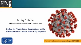 CDC Partner Update on COVID19 Private Sector  Mar 30 2020 [upl. by Yellas]