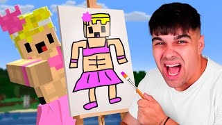 Todo lo que Dibujo en La Vida Real Aparece en Minecraft [upl. by Lachlan]