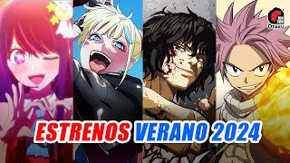 🤩 Estrenos de ANIME VERANO 2024 y donde verlos  Rincón Otaku [upl. by Aklog]