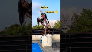 Action Practice 😲 shorts skills gymnast satisfying action [upl. by Aneala]