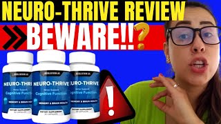 NEURO THRIVE Reviews  ⚠️❌✅BE CAREFUL ❌⚠️  NEUROTHRIVE BRAIN SUPPORT  NEURO THRIVE REVIEW [upl. by Rowena]