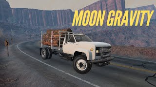 Gavril MD Takes on MOON GRAVITY in BeamNG Drive Steering wheel gameplay [upl. by Bradski]