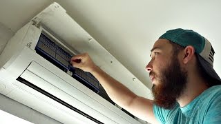 HOW TO CLEAN AIR CONDITIONER FILTERS [upl. by Nnagrom320]