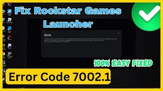 Fix Rockstar Game Launcher error code 70021 with GTA V RDR [upl. by Yajeet]