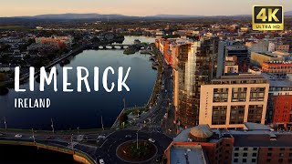 Limerick City 🇮🇪 Ireland  4k Drone view [upl. by Tutt305]