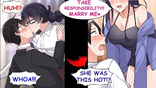 I Accidentally Kissed My Unattractive Female Boss Turns Out Shes Actually a Stunner【RomCom】【Manga】 [upl. by Felicle]