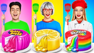 Me vs Grandma Cooking Challenge  Cake Decorating Delicious Ideas by YUMMY JELLY [upl. by Sly450]