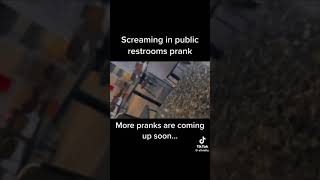 Screaming in public restrooms prank tiktok [upl. by Nicholson]