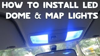 How To Install LED Dome amp Map Lights In Your Car 2019 [upl. by Ttenyl]