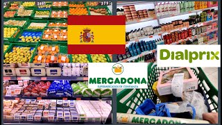 🇪🇸 COMPILATION Grocery Shopping in Spain at Mercadona and Dialprix with Prices [upl. by Tiat]