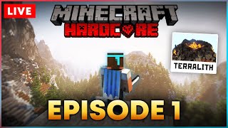 🔴HARDCORE Survival Episode 1  Minecraft 118 amp Terralith 20 World Gen Season 1 [upl. by Atima]