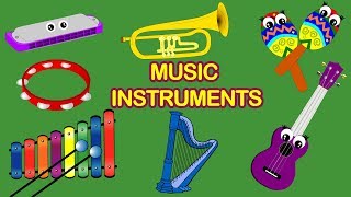 Learn Music Instruments with sounds  学习乐器的中英文名称 [upl. by Darryl429]