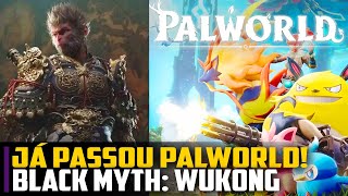 Black Myth Wukong JÁ PASSOU Palworld jogo MAIS JOGADO [upl. by Ellennej]